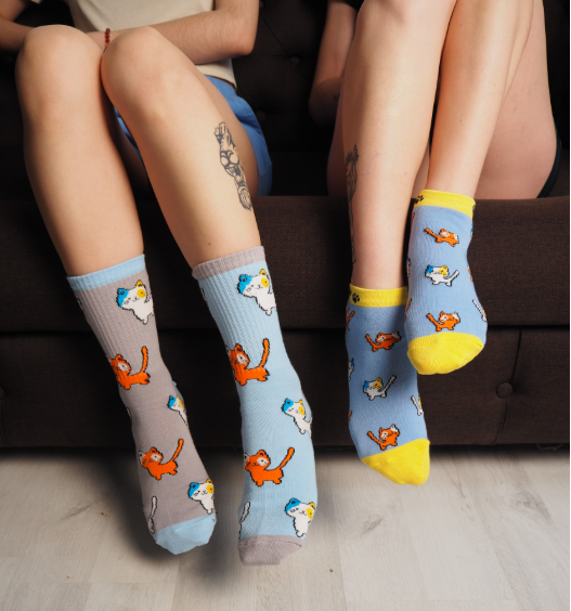 Шкарпетки "Котик мінік" короткі, 41-45, DSS012 3