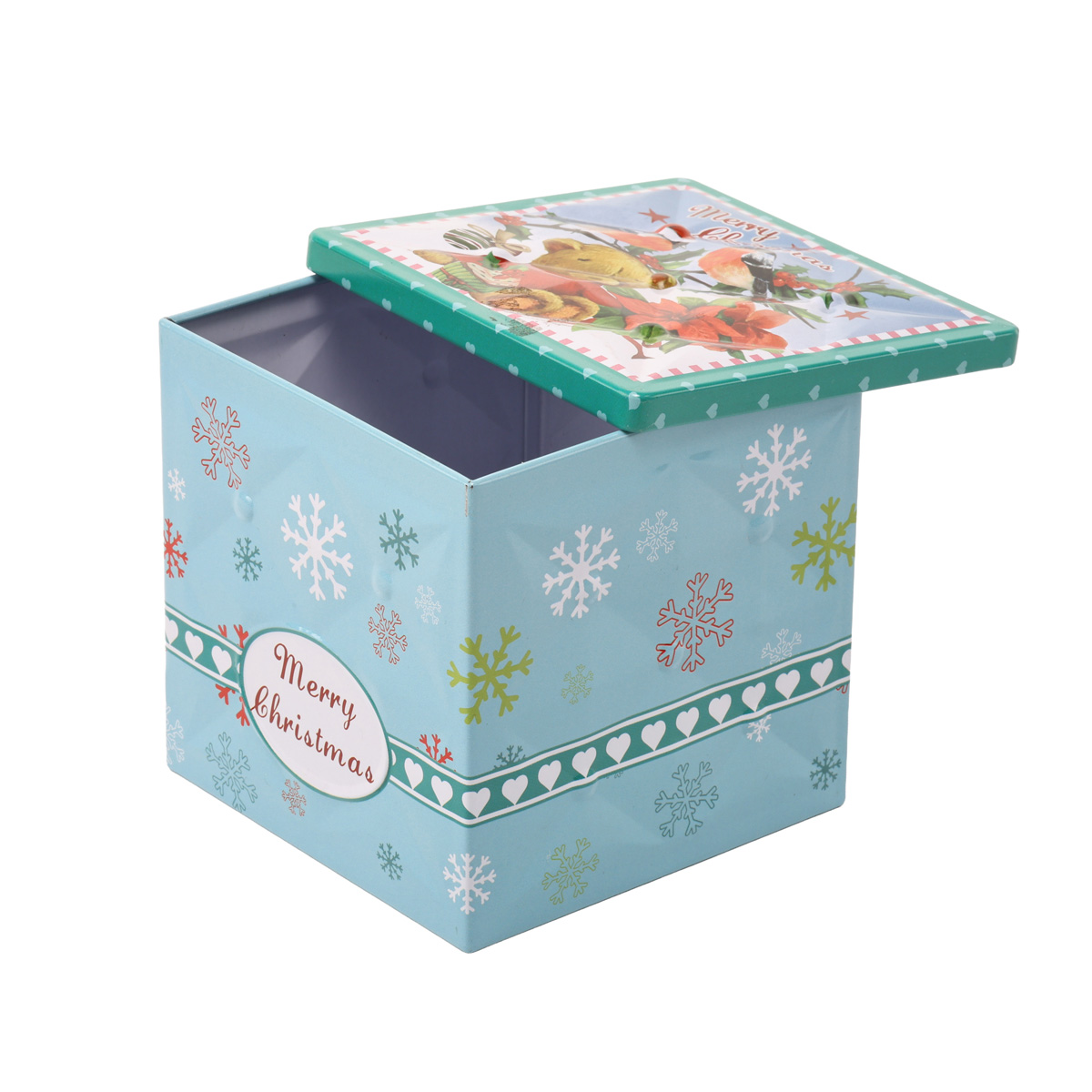 Подарункова коробка бляшана, 9*9*9 см, 6-1908-011 1