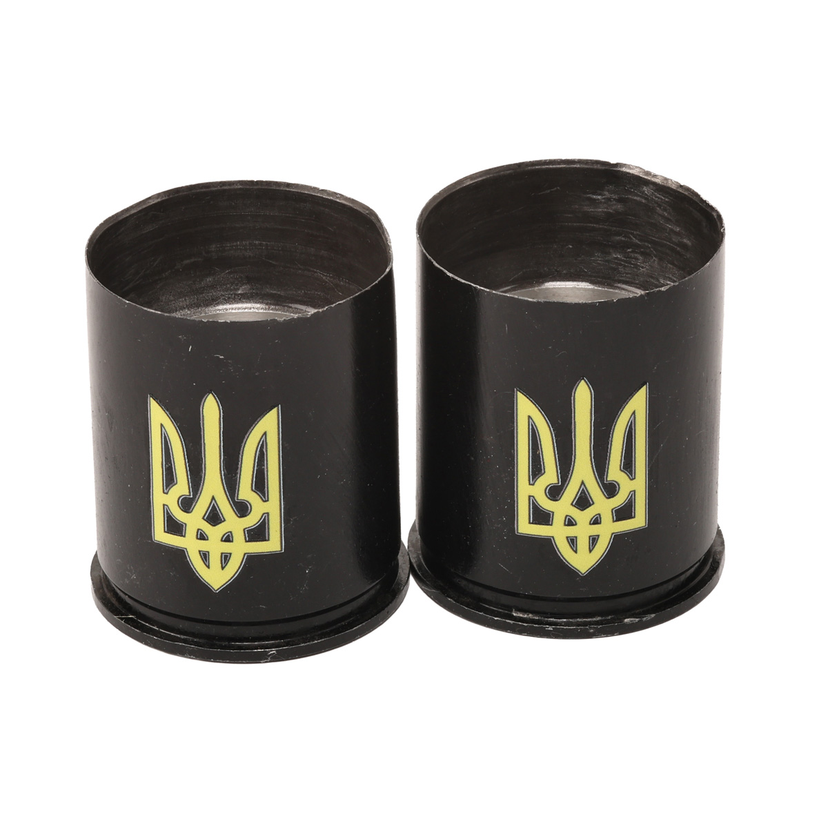 Набор подарочный военный 4 Profi в коробке Трезуб желтый, (Фляга 9OZ+ 4 рюмки патрон) 3