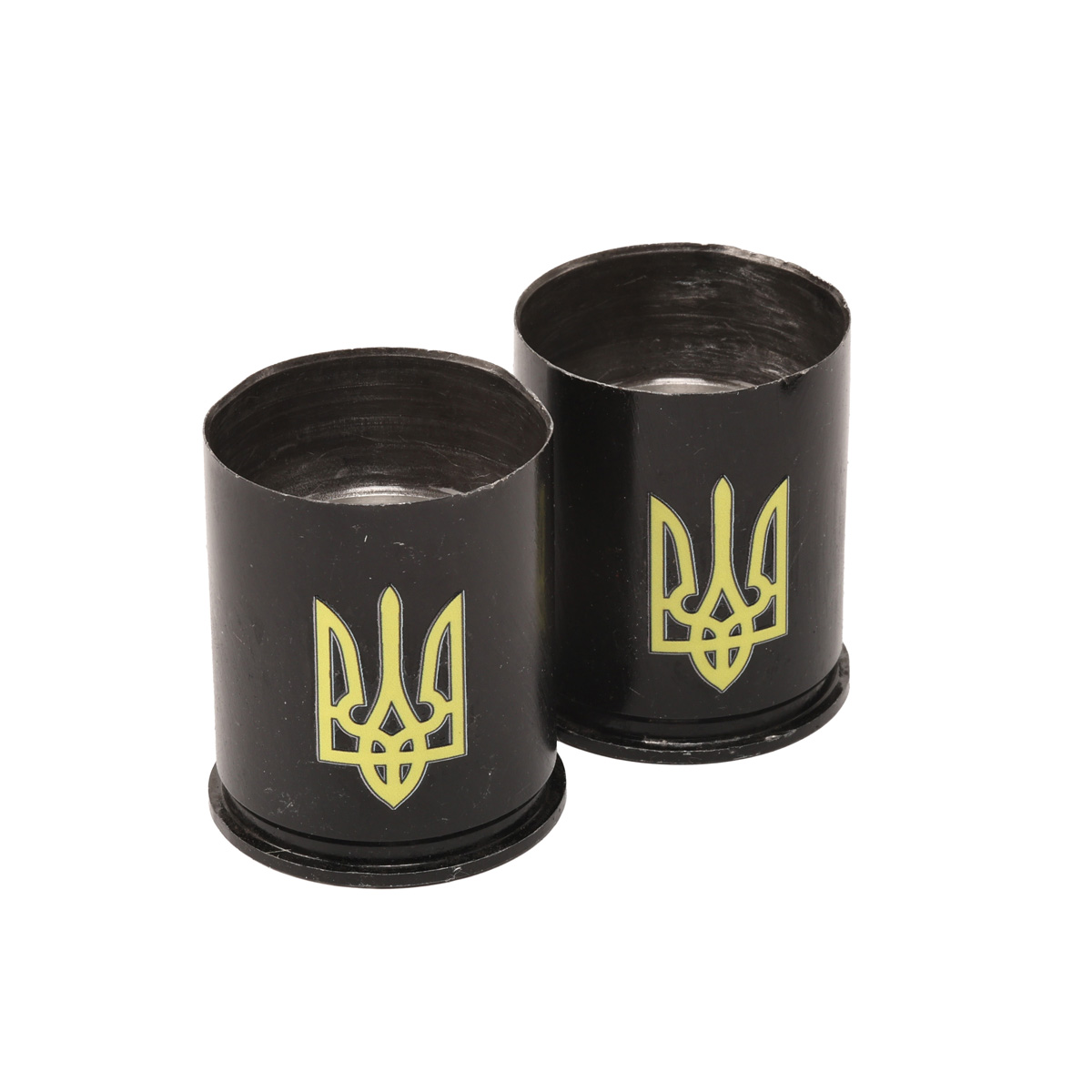 Набор подарочный военный 4 Profi в коробке Трезуб желтый, (Фляга 9OZ+ 4 рюмки патрон) 4