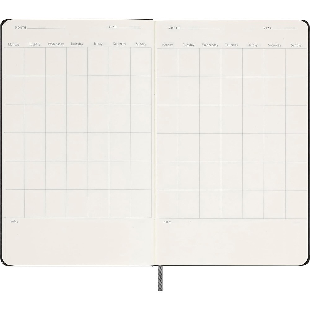 Щотижневик PRO з місцем для дат середній, чорний, Moleskine, DHUNDB12WN301 5