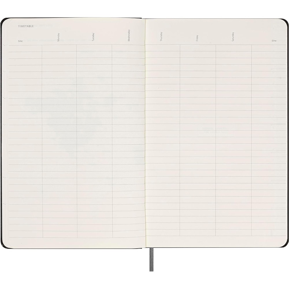 Щотижневик PRO з місцем для дат середній, чорний, Moleskine, DHUNDB12WN301 7
