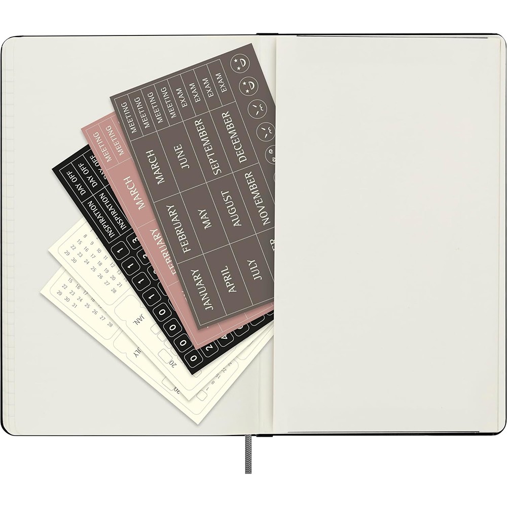 Щотижневик PRO з місцем для дат середній, чорний, Moleskine, DHUNDB12WN301 11