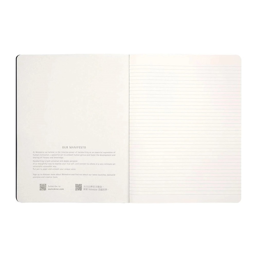 Тетрадь синя, большая, линейка, Moleskine Cahier Sakura, LESU08QP321 5