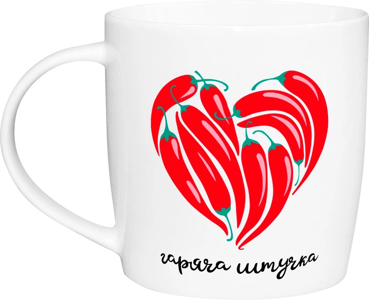 Чашка "Гаряча штучка" бочка, 360 мл + подарункова коробка Kvarta, 1964