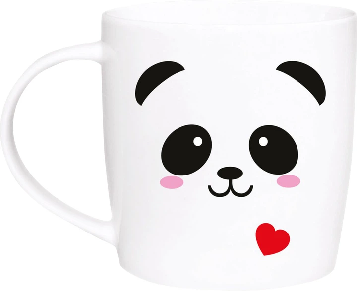 Чашка "Панда морда" бочка, 360 мл + подарочная коробка Kvarta, 1854