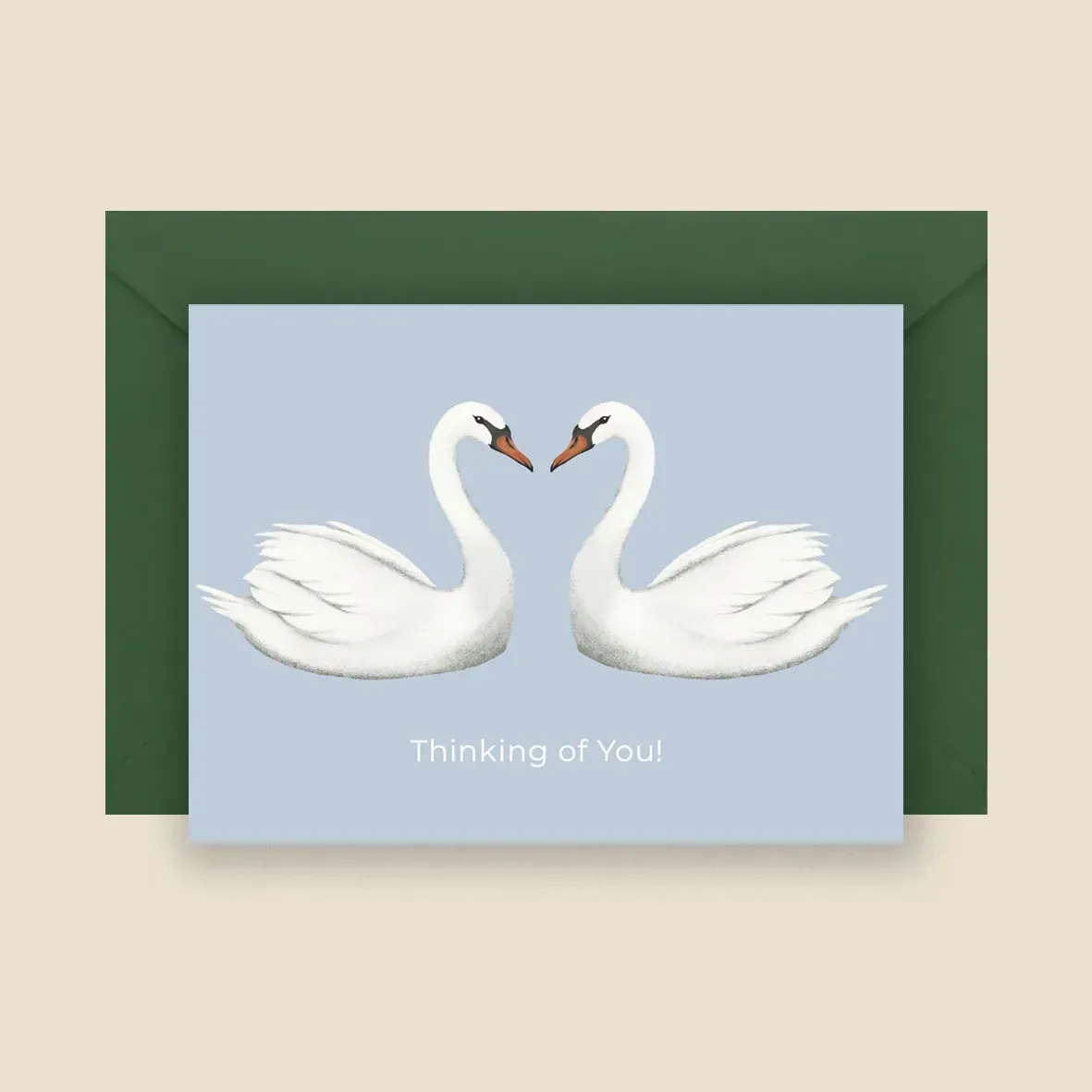 Листівка з конвертом А6 "Лебеді", Cobart, СS-GС-002