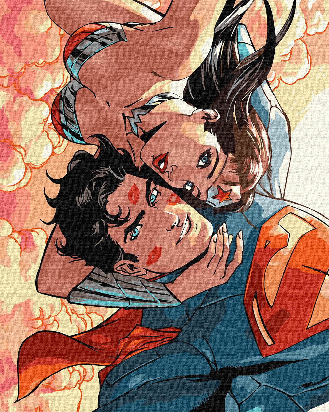 Набір для розпису по номерах 40*50 см WB "Wonder Woman: Обійми", KHO8713