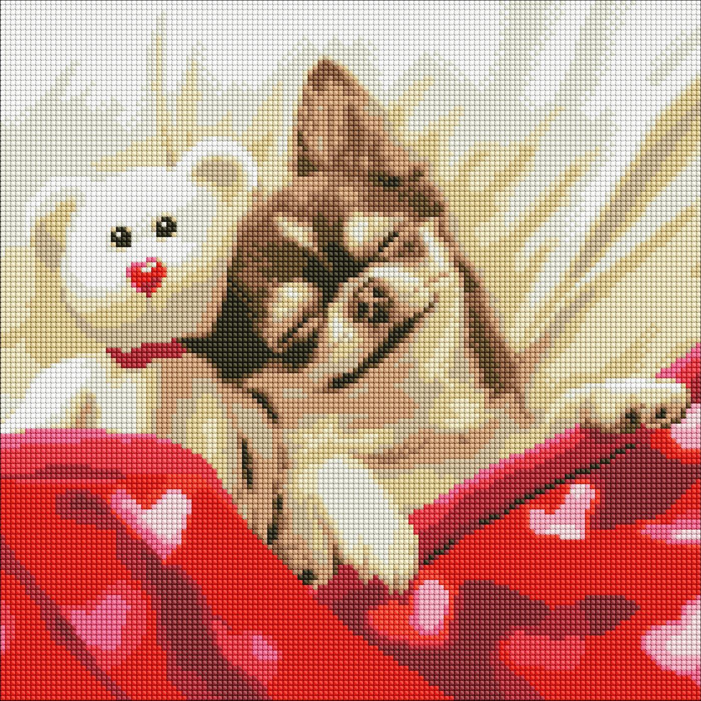 Набір з алмазною мозаїкою "Спляча красуня" 40*40 см, AMO7730 ТМ "Ідейка"