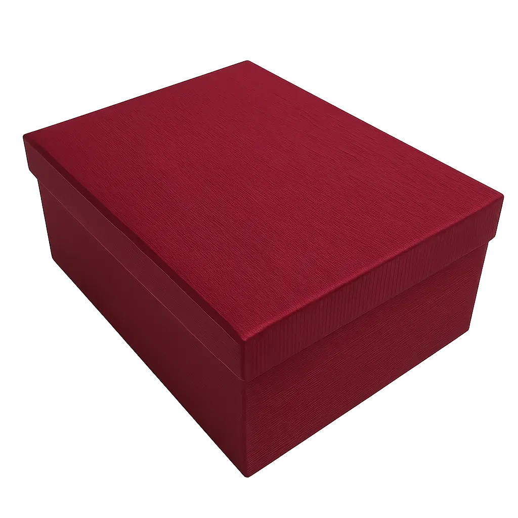 Подарункова коробка прямокутна, бордова, 35*27*15,5 см, 111028659