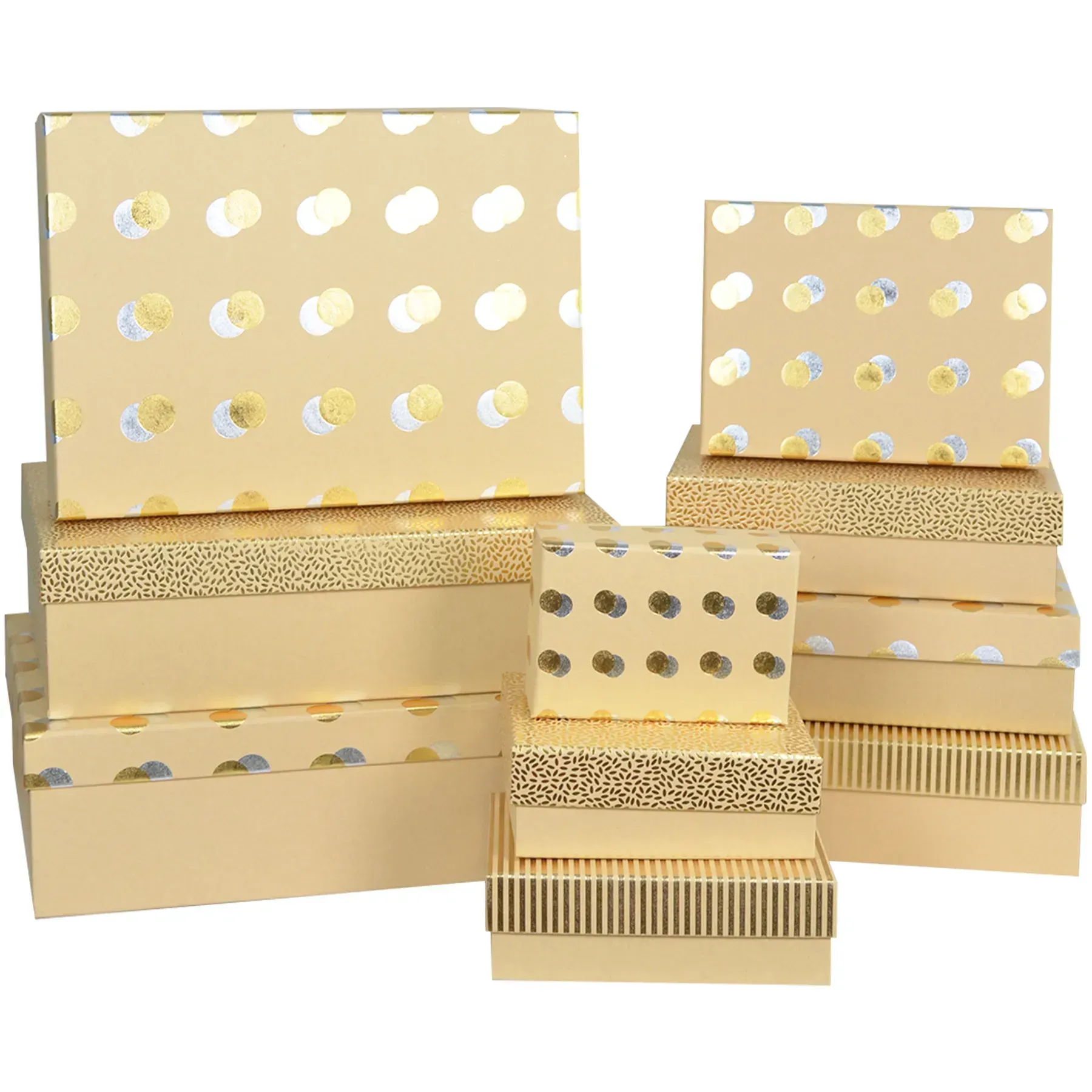 Подарункова коробка прямокутна, з золотим принтом, 35*27*15,5 см, 1910275139