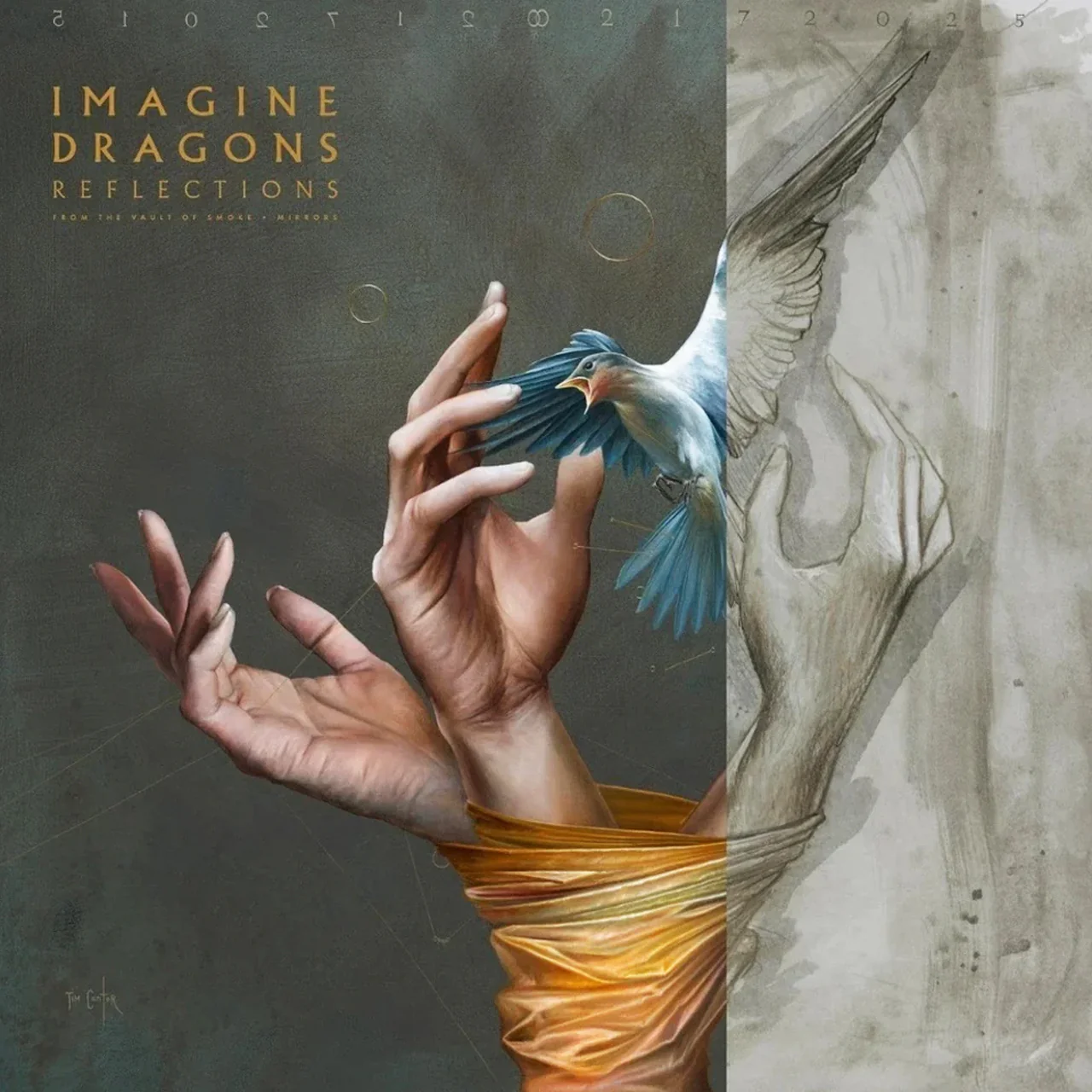 Платівка Imagine Dragons - Reflections (From The Vault Of Smoke + Mirrors) [LP] - Ocean Blue Marbled