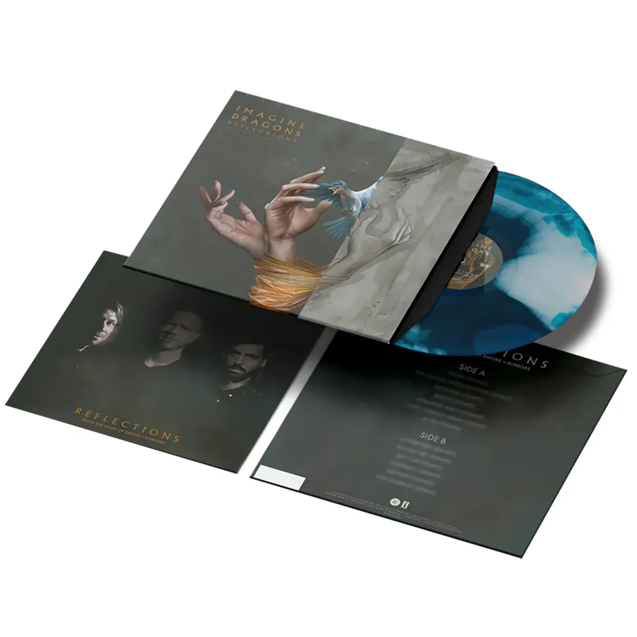 Платівка Imagine Dragons - Reflections (From The Vault Of Smoke + Mirrors) [LP] - Ocean Blue Marbled 2