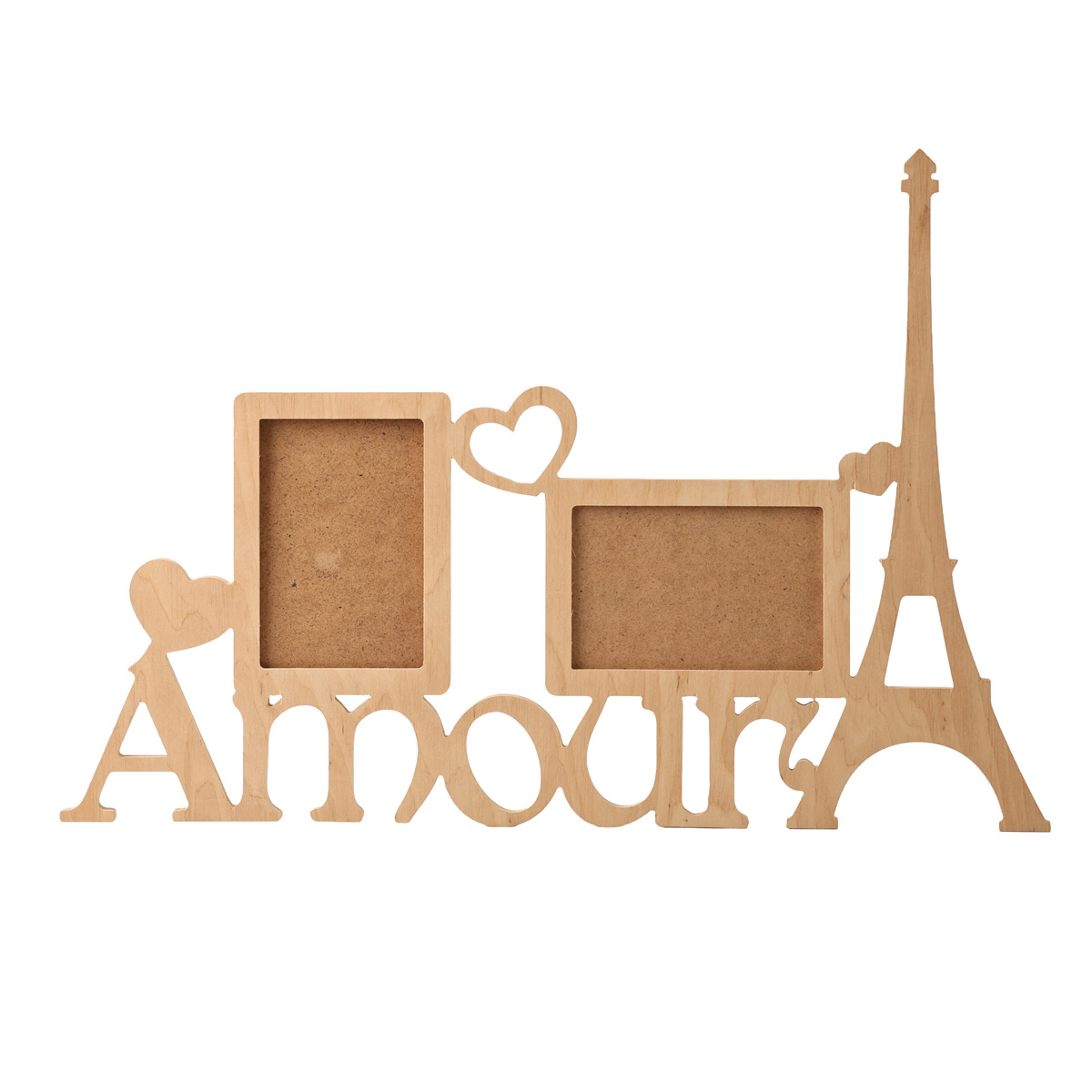 Заготовка деревянная Фоторамка-коллаж "Amour", 1000