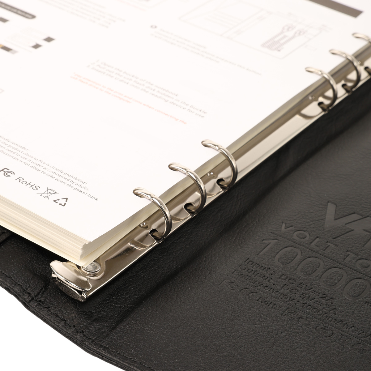 Дневник-смарт VoltTok Эко кожа глянец черный, 100102c 4