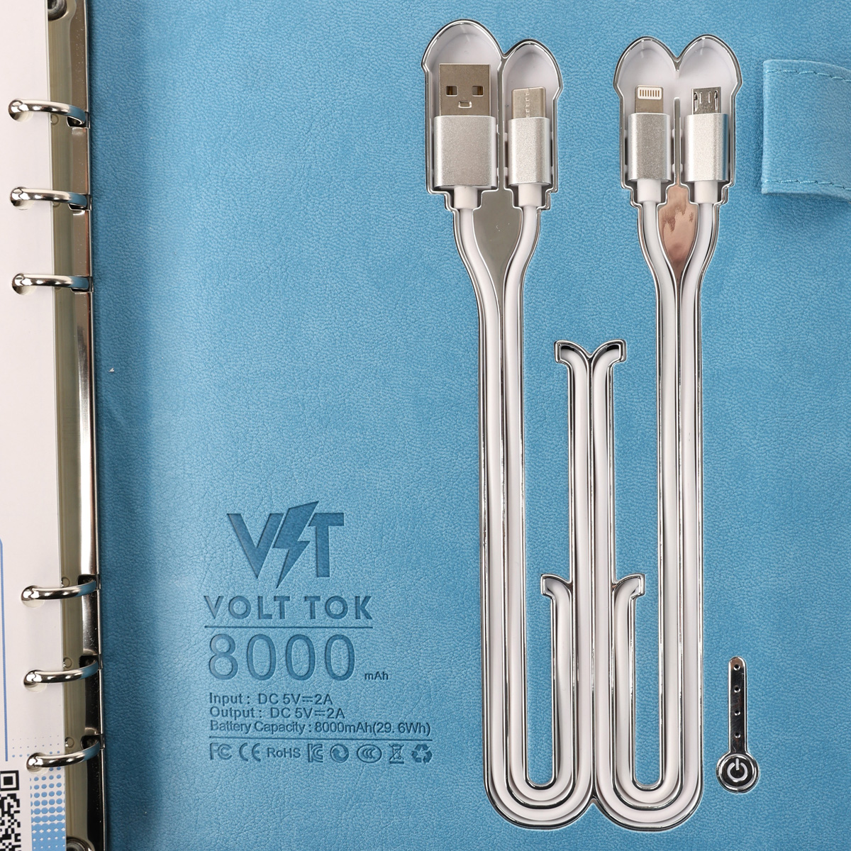 Дневник-смарт VoltTok Лондон голубой 100160p 11