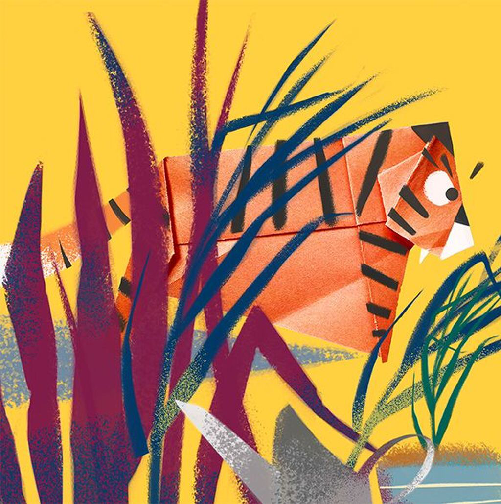 Книга "Лущевская О. Тигрик-оригами" (у) (9564) 2