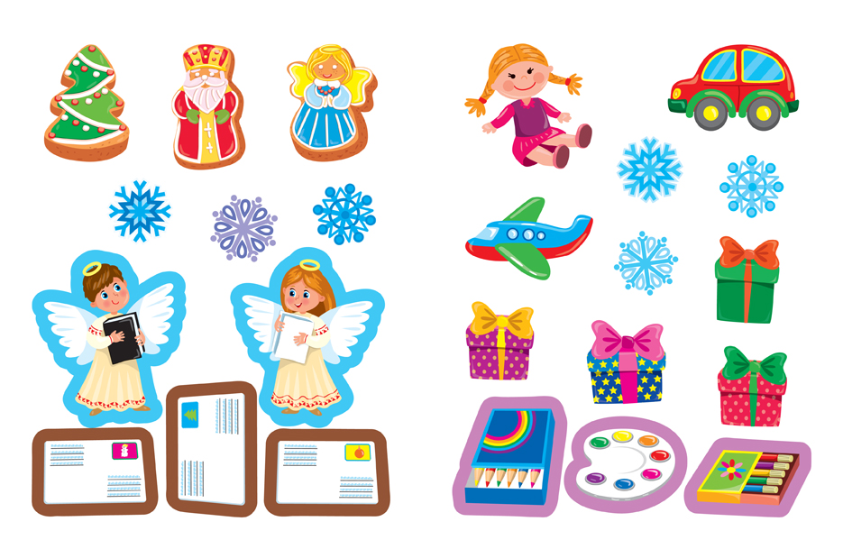 Outlet Книга Наліпки для найменших. Святий Миколай (6973)/852435 2