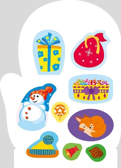 Книга "Волшебная зима. Наклейки. Лисичка. Аллина О. Г." (у) (1745) 1