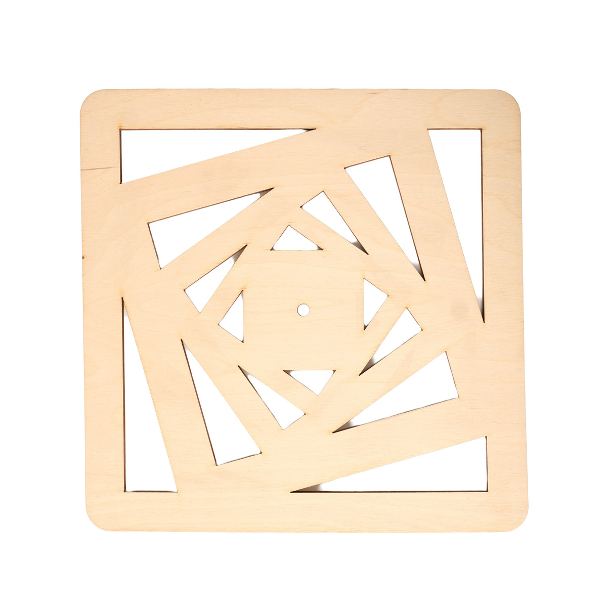 Заготовка деревянная Часы "Квадраты" 300*300*4 мм, ЧС9