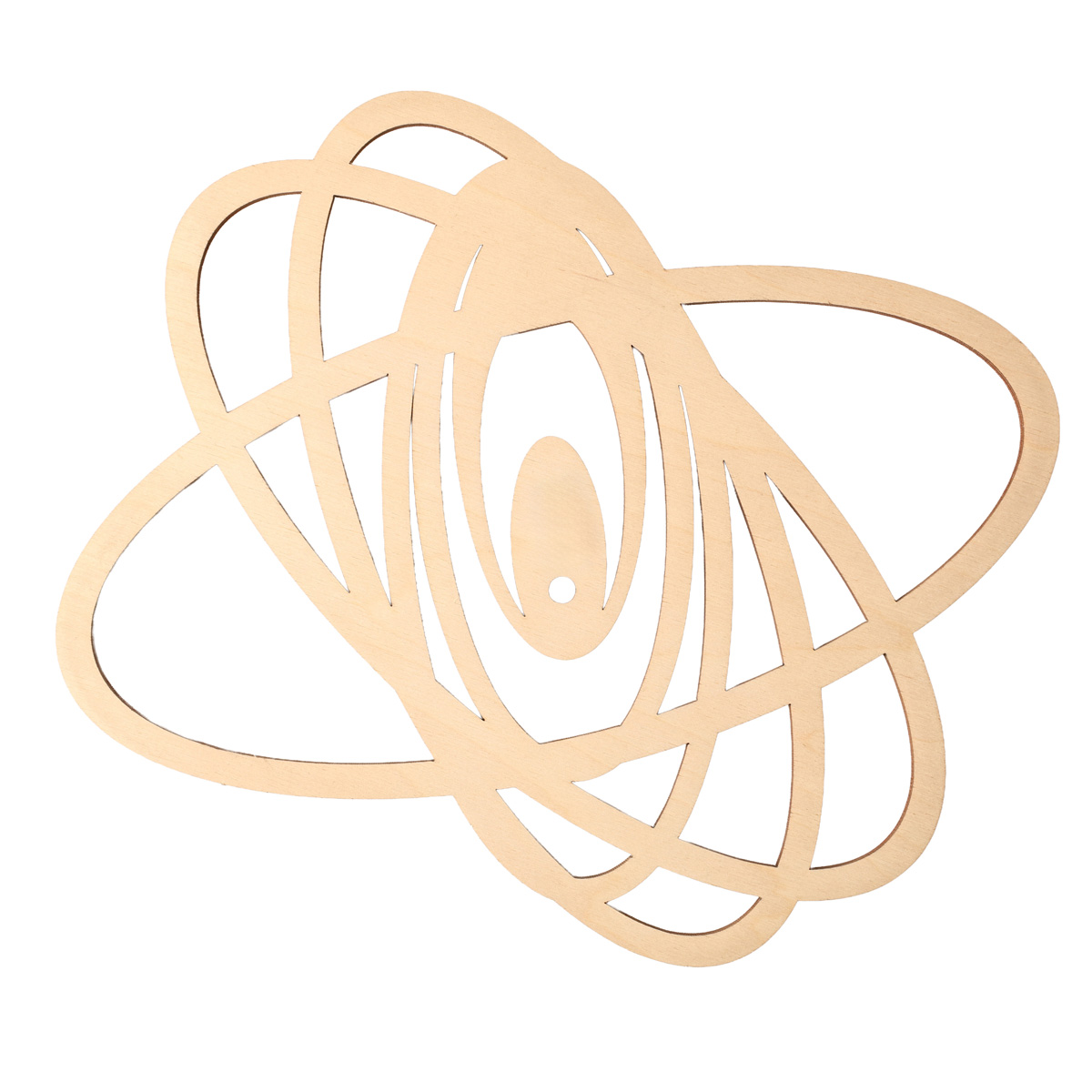 Заготовка деревянная Часы "Элипс" 261*300*4 мм, ЧС26