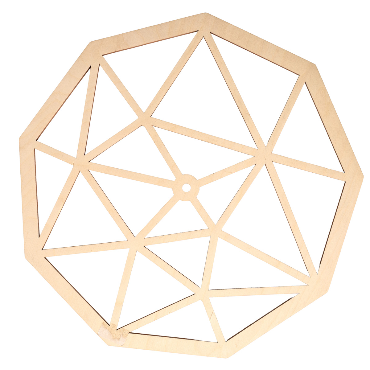 Заготовка деревянная Часы "Многоугольник" 315*320*4 мм, ЧС25