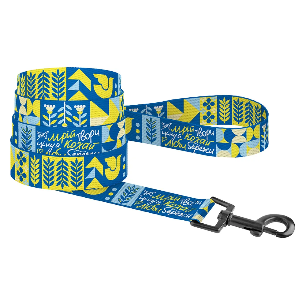 Поводок для собак TM Barksi Urban Патриотический (дл.152 см,шир.2см),мечта