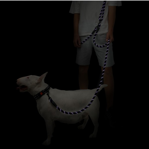 Поводок для Собак Barksi Active из альпинистского шнура(дл-3м диам-9мм)черно-фиолет 5