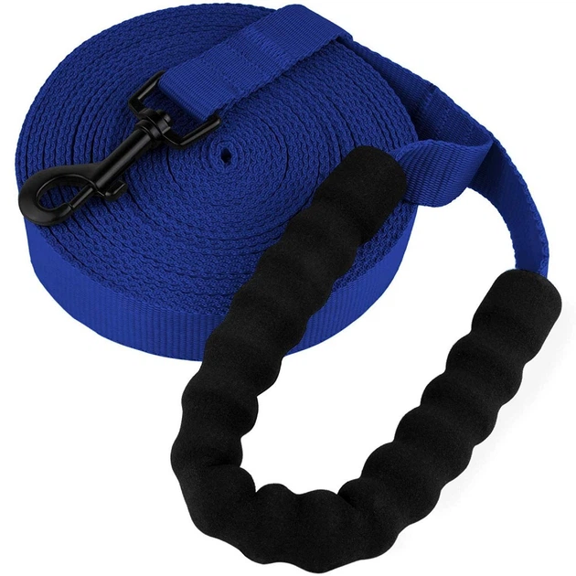 Поводок для собак TM Barksi Active с мягкой ручкой (длина - 15м, ширина - 2,5см), синий 4