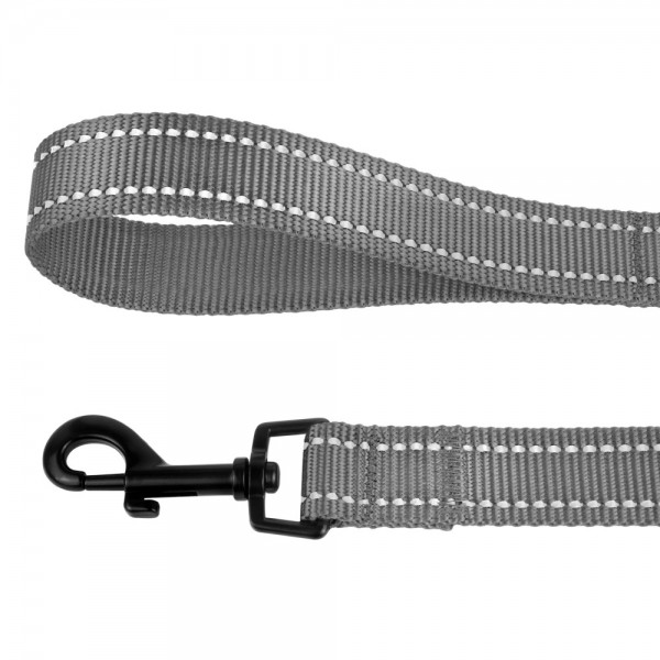 Поводок для собак TM Barksi Active (дл.-152см, шир.-1,6см), серый 2