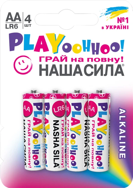 Батарейка НАША СИЛА PLAY AA (LR6) 4 на блистере