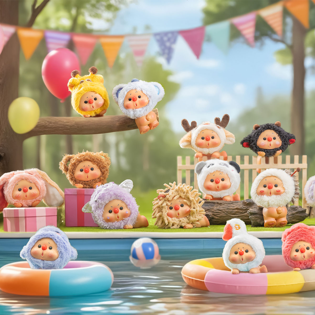 Колекционная фигурка Pop Top Jotoys серии «Oyo» — Вечеринка зверюшек (в дисплее, в ас.), JO-2025026 1