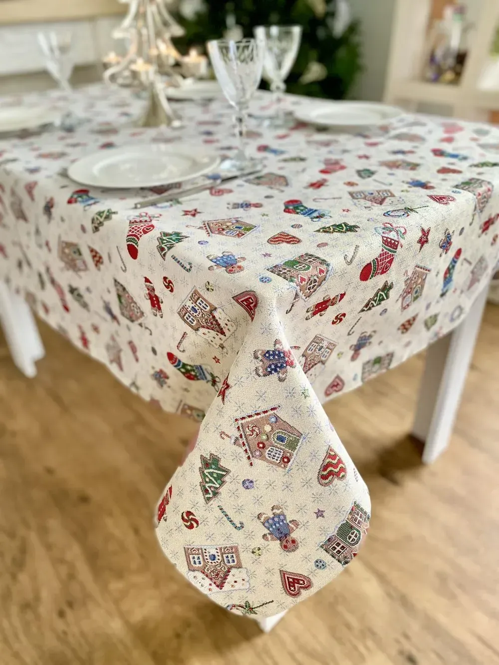 Скатертина гобеленова "Різдв`яна мрія" 137*220 см, EDEN 014-220 Limaso 4