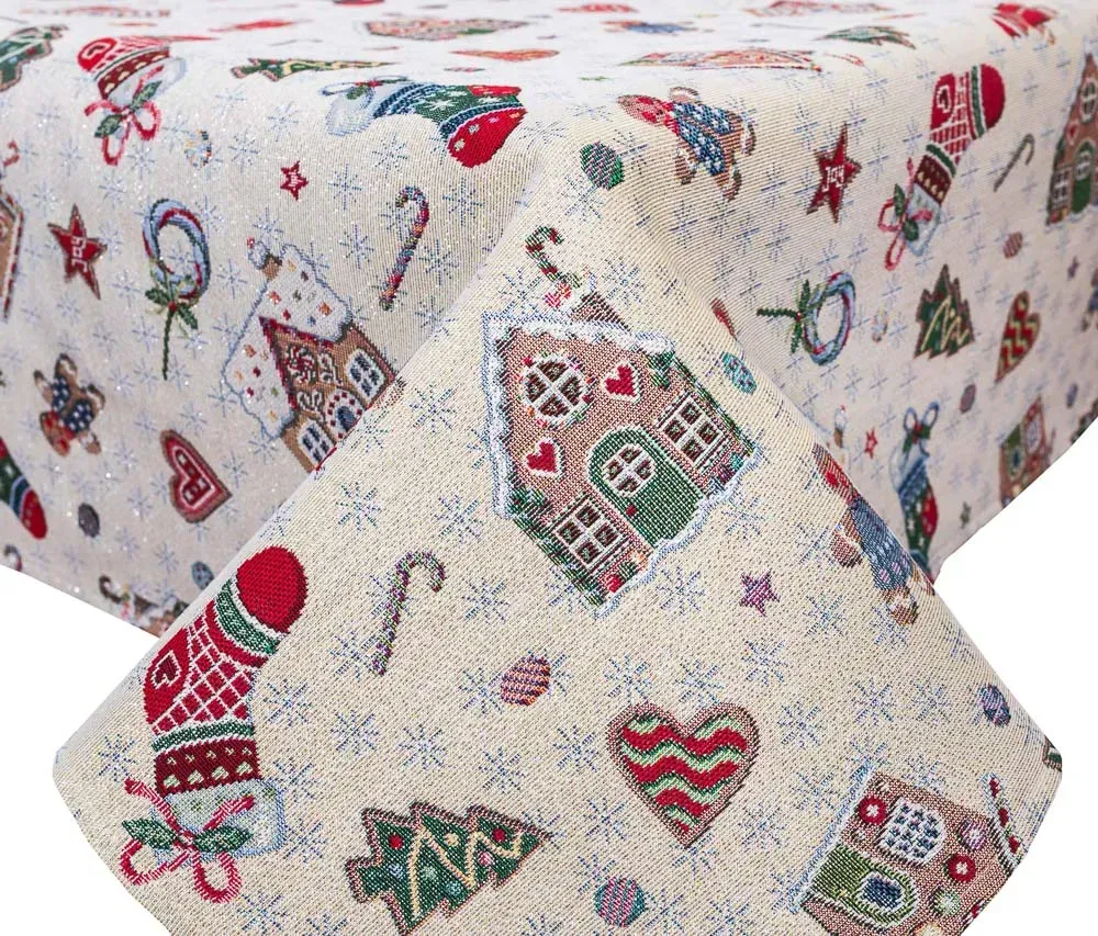 Скатертина гобеленова "Різдв`яна мрія" 137*260 см, EDEN 014-260 Limaso 1