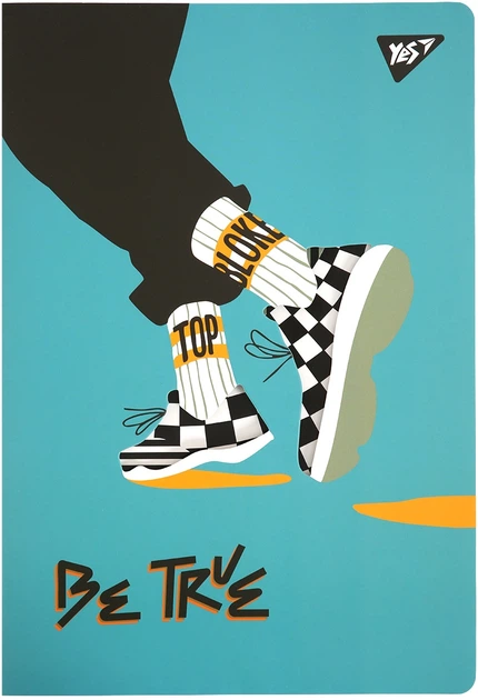 Тетрадь Yes А4/40 л. "Be true" с вырубкой, клетка, 682013