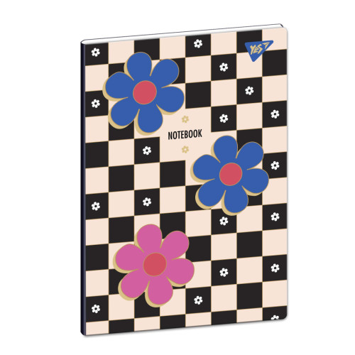 Тетрадь Yes А4/40 л. "Flowers" с вырубкой, клетка, 682023 1