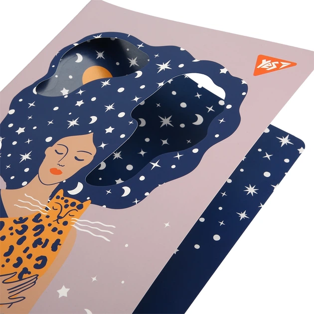 Зошит Yes А4/40 арк. "Trust the universe" з висічкою, лінія, 682015 1