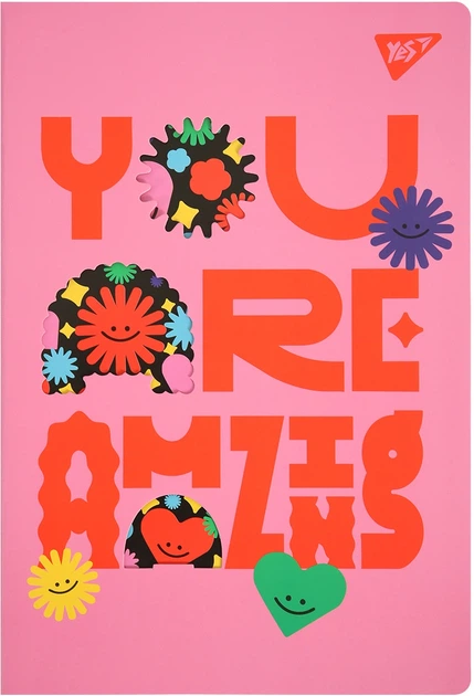 Зошит Yes А4/40 арк. "You are amazing" з висічкою, клітинка, 682017