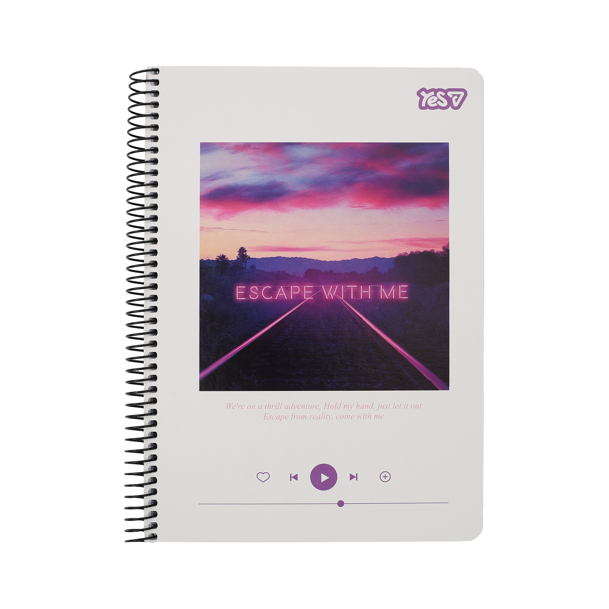 Зошит для записів Yes А5/80 кл. "Escape with me" од. спіраль, 152305