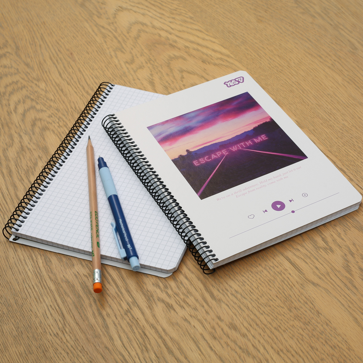 Зошит для записів Yes А5/80 кл. "Escape with me" од. спіраль, 152305 4