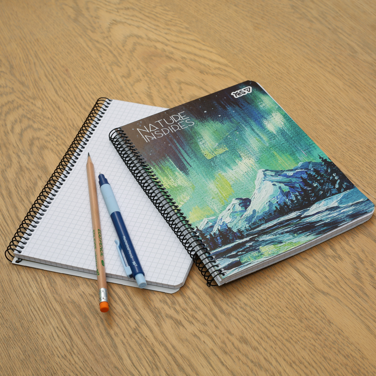 Тетрадь для записей Yes А5/80 кл. "Nature inspires" ед. спираль, 152266 3
