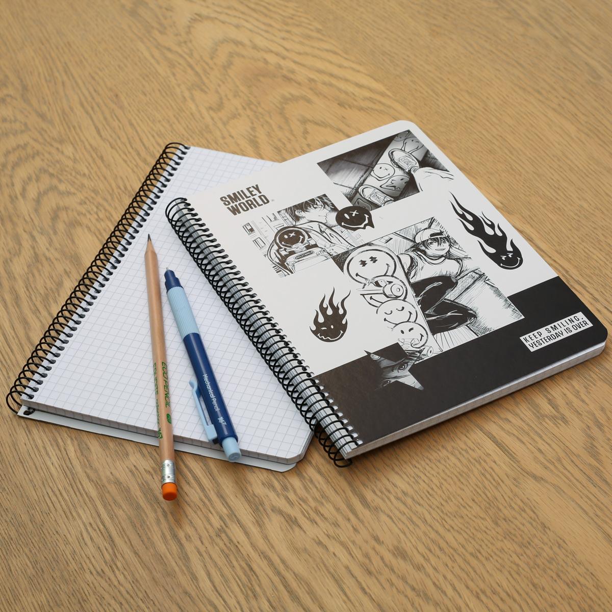 Зошит для записів Yes А5/80 кл. "Smiley World" Keep smiling, од. спіраль, 152269 4