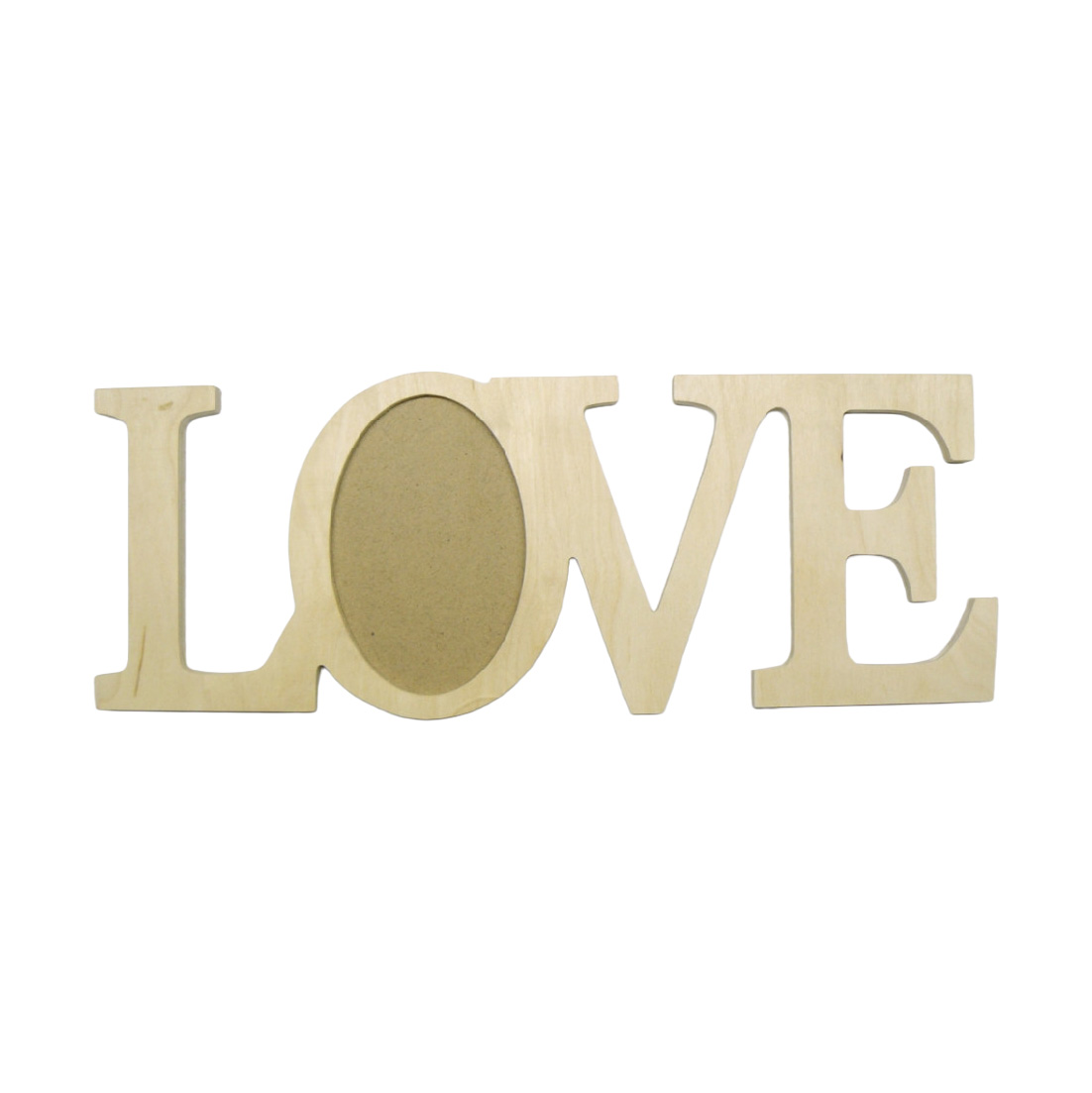 Заготовка деревянная Фоторамка "Love", 0395