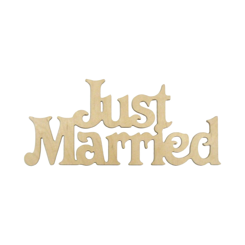 Заготовка Надпись "Just Married", 34х15 см, 0900