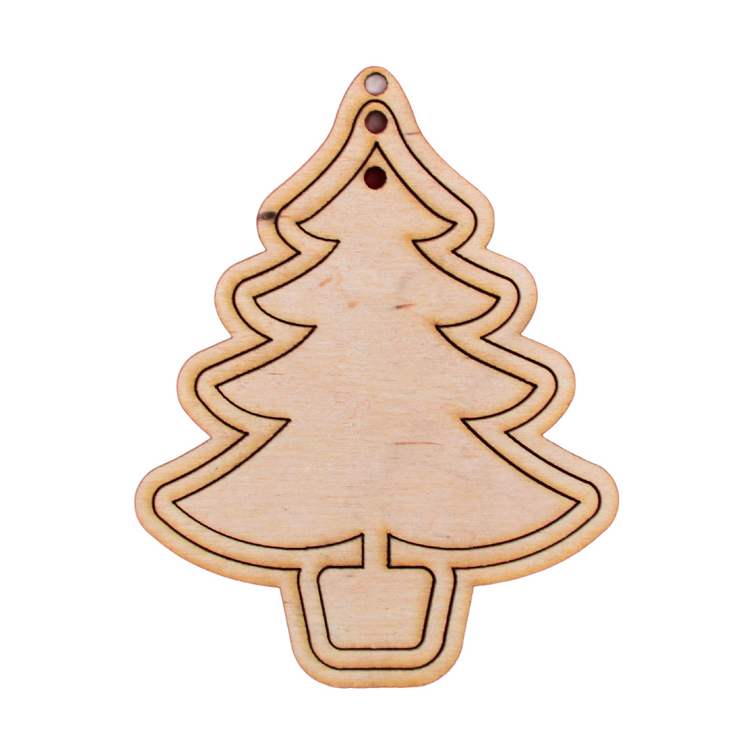 Набор из фанеры "Ель тройная", 3 шт, 11*9 см, 741806