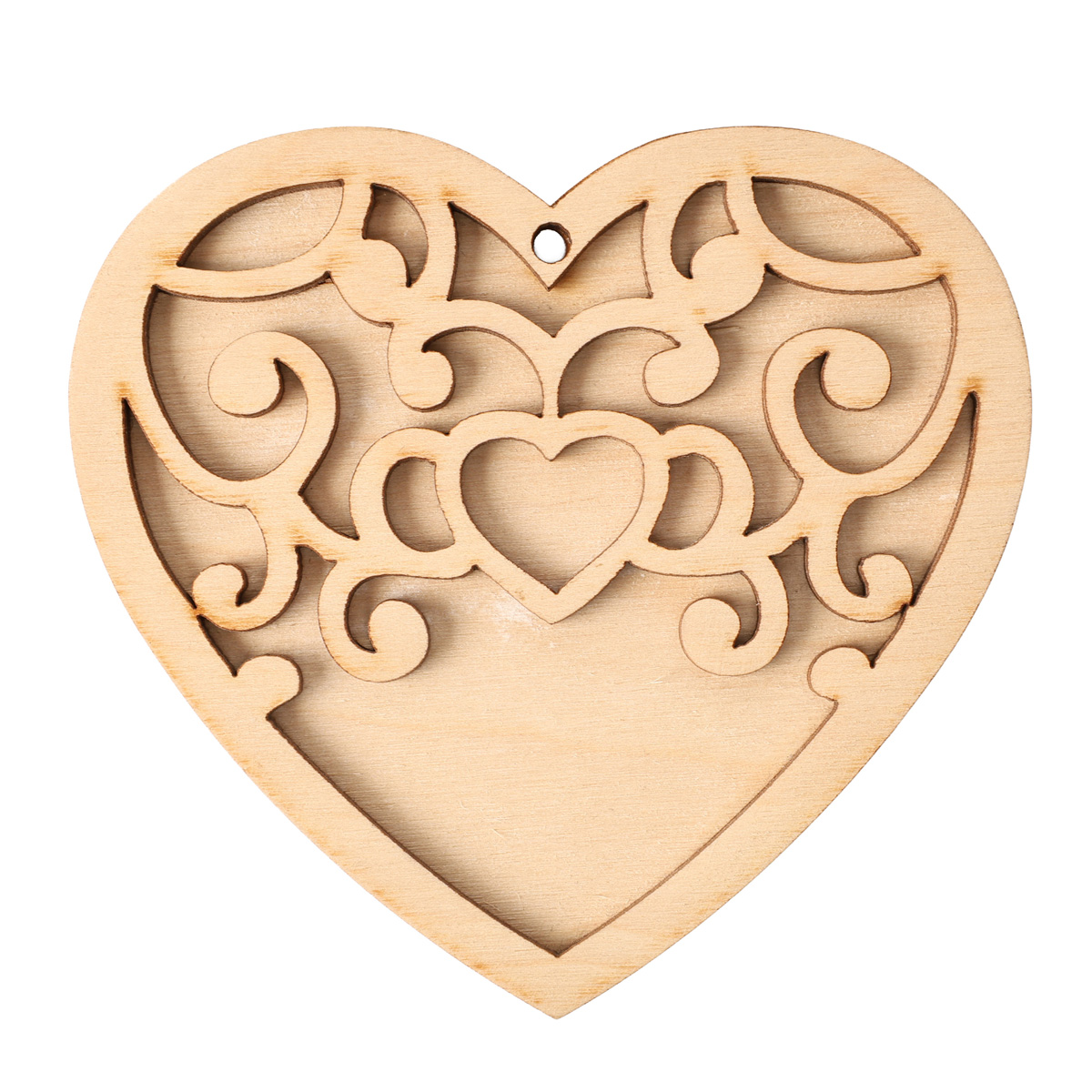Фігура з фанери "Серце об`ємне", 11*10 см, 741939