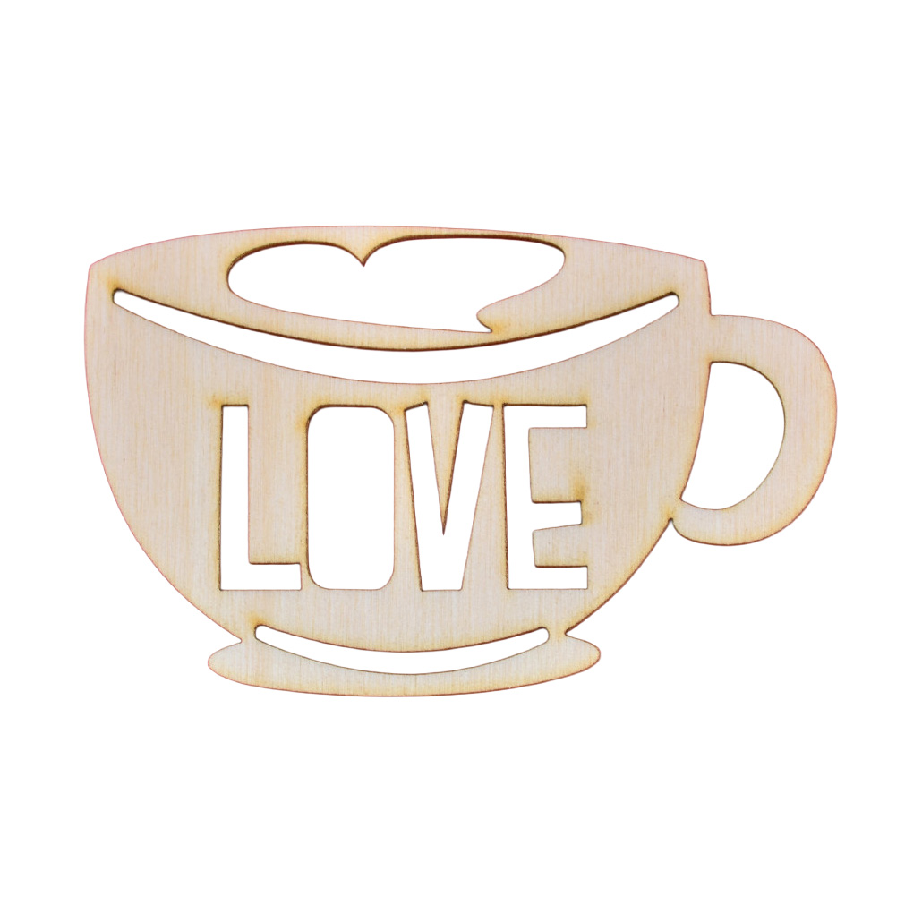 Фигура из фанеры "Чашка кофе", 12*7.5 см, 741935