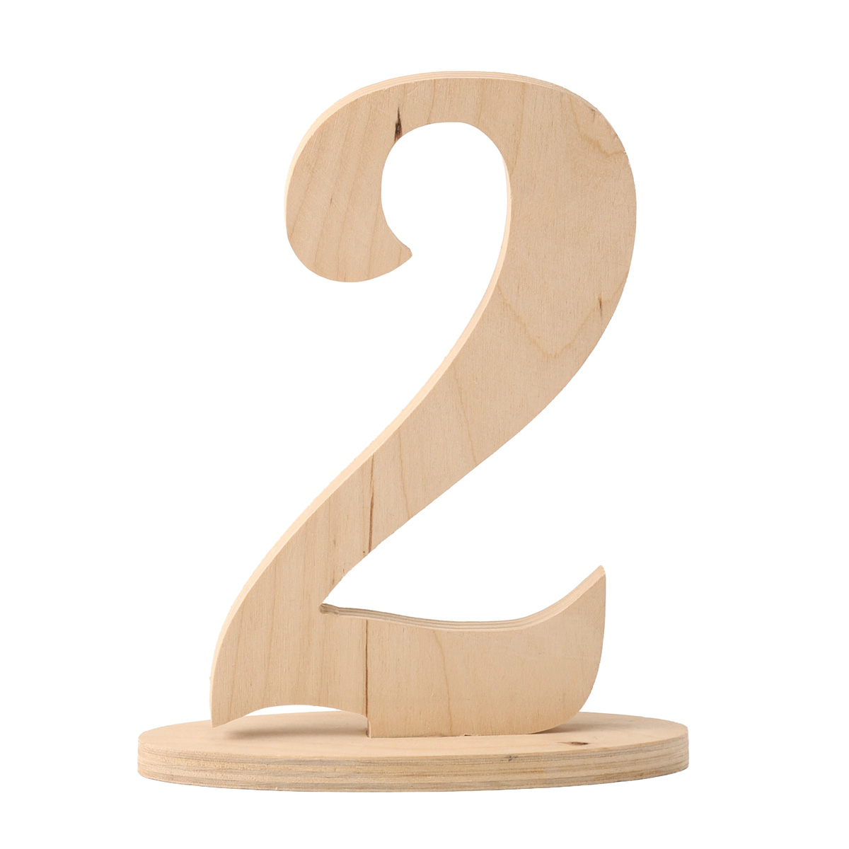 Заготовка Цифра "2" на подставке, 0846