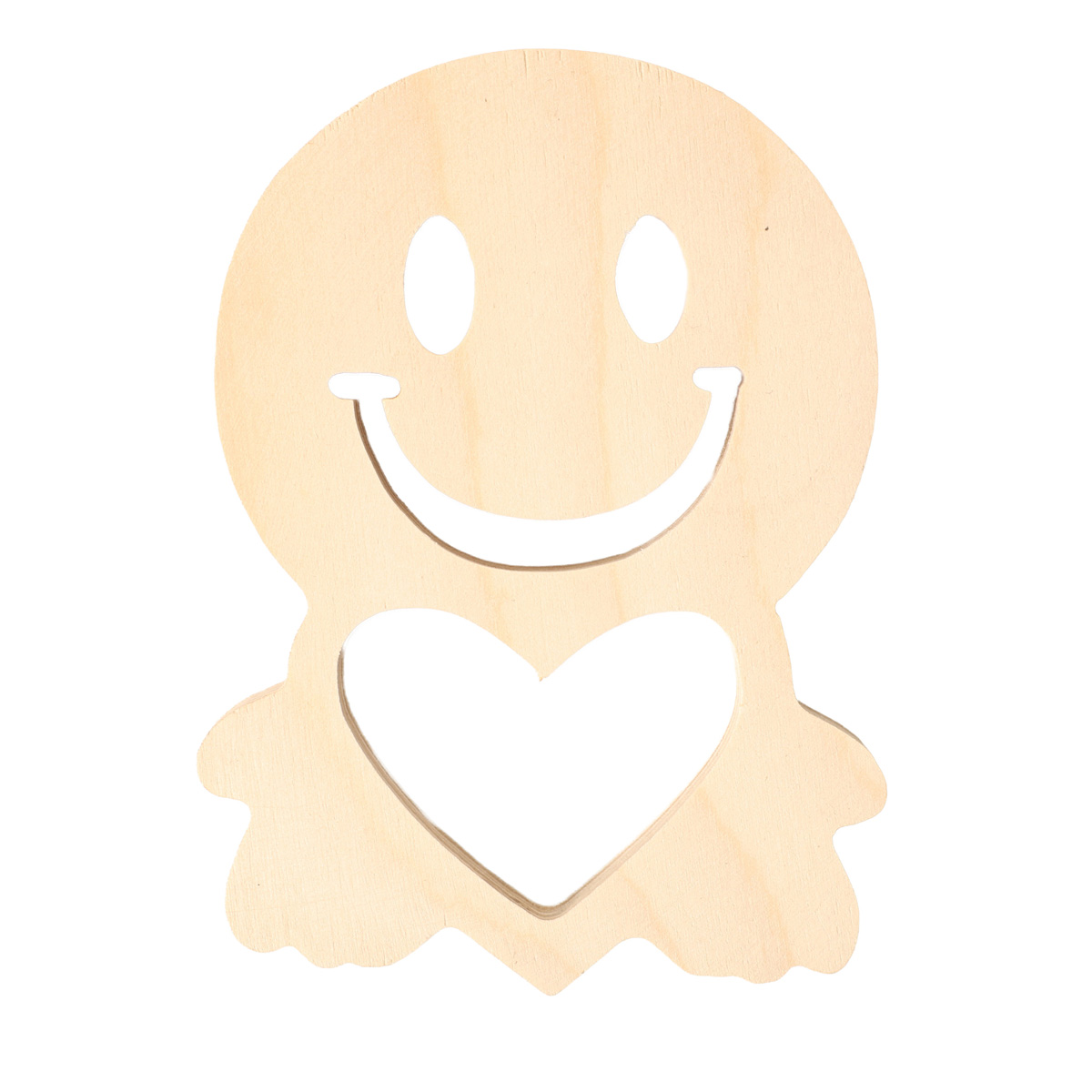 Заготовка деревянная "Смайлик", 0069