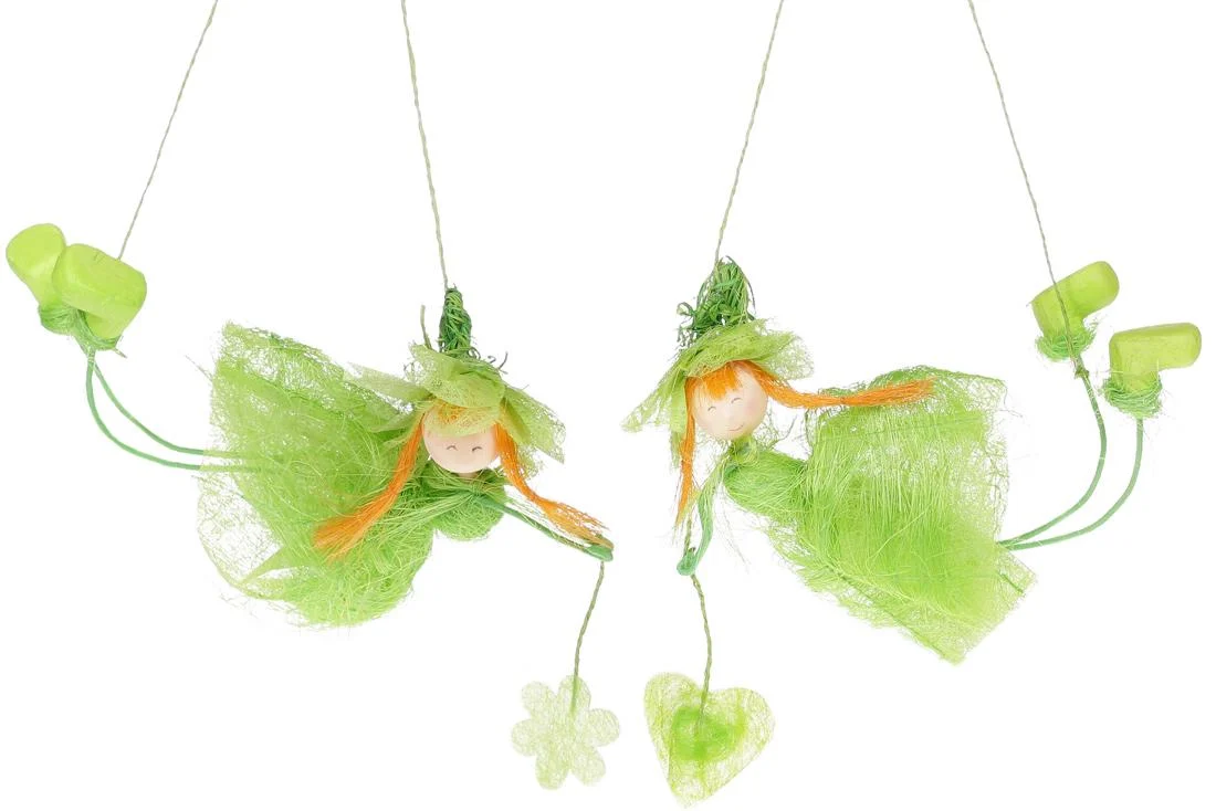 Декор великодній "Дівчинка" 22 см, 2 види, підвісний, 199-E93